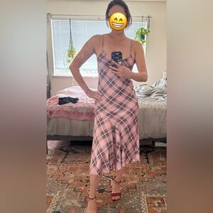 Silk pink dress size 6
